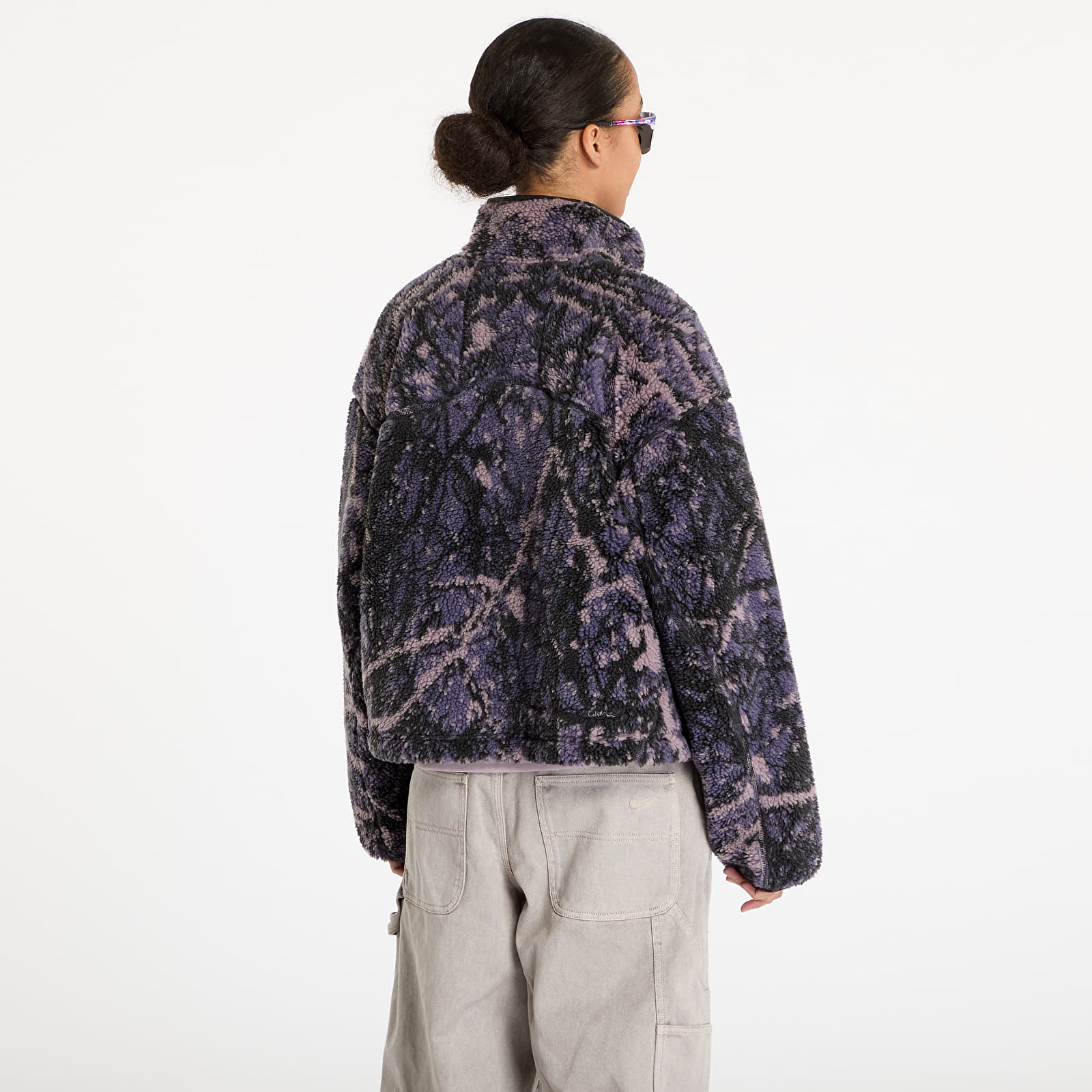 Dámské mikiny Nike ACG "Canwell Glacier" Women's Therma-FIT ADV Windproof Full-Zip Fleece Dark Raisin/ Black/ Black/ Summit White