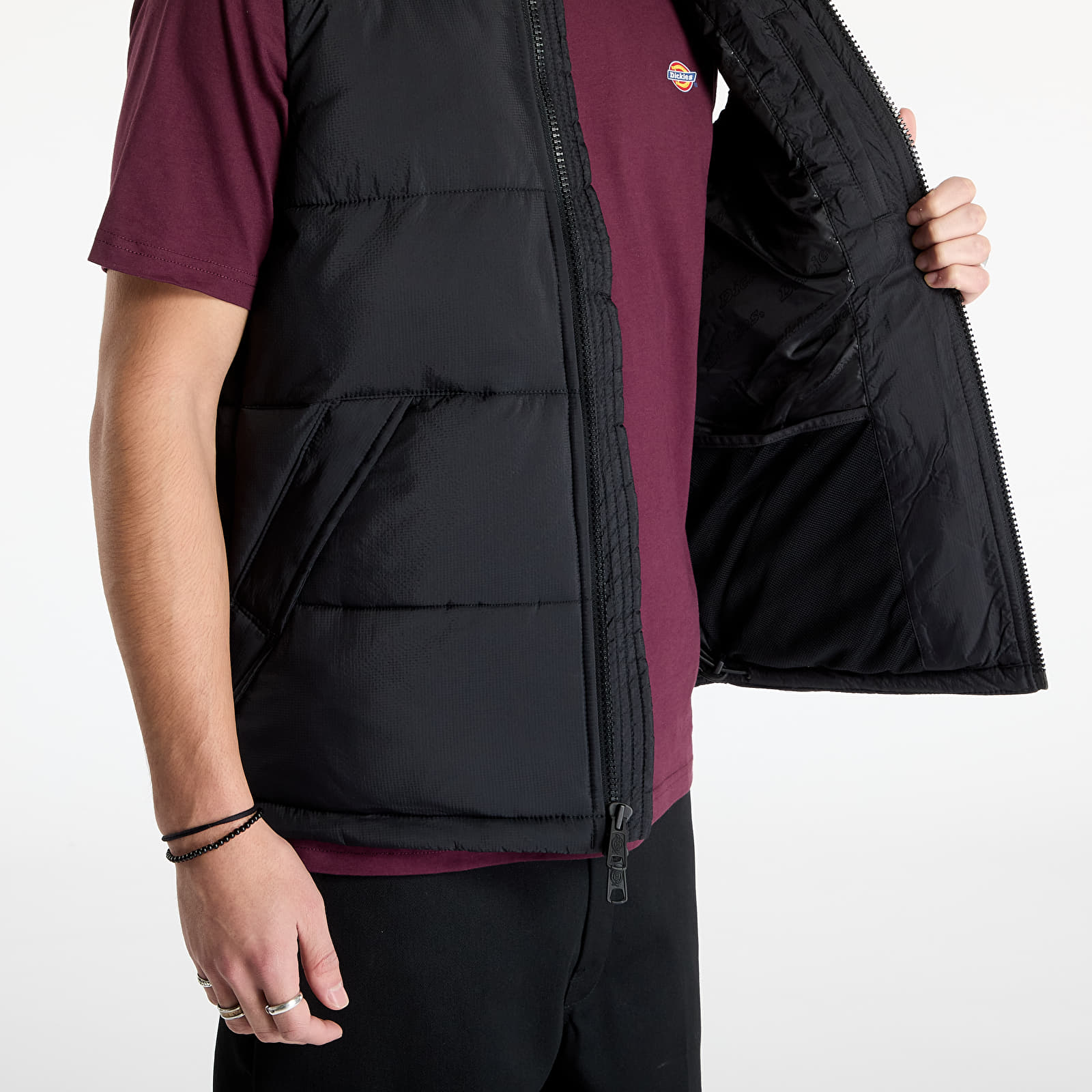 Pánské vesty Dickies Waldenburg Vest Black