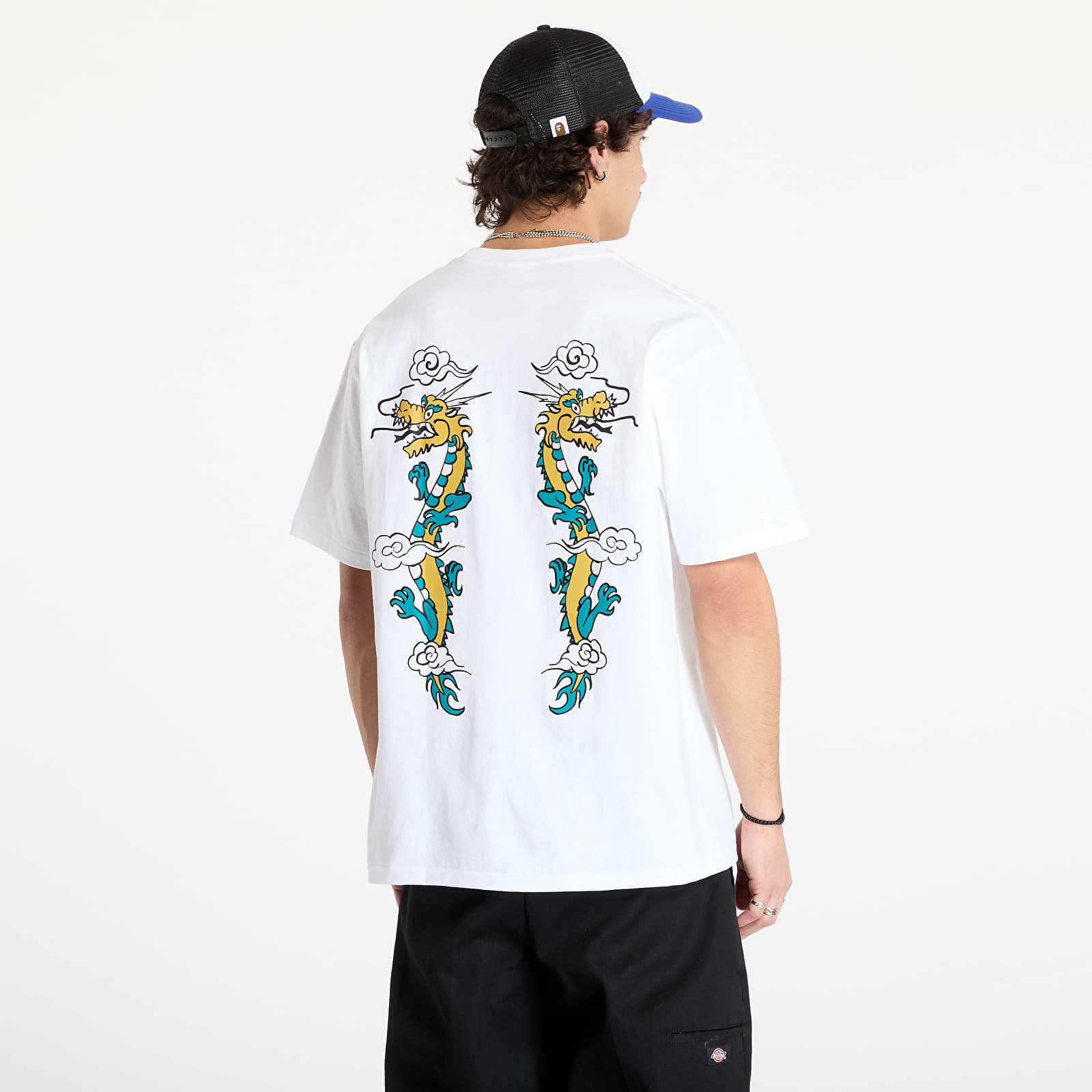 Футболка A BATHING APE Souvenir Dragon Tee White XXXL