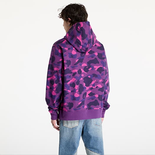 Purple camo bape hoodie top