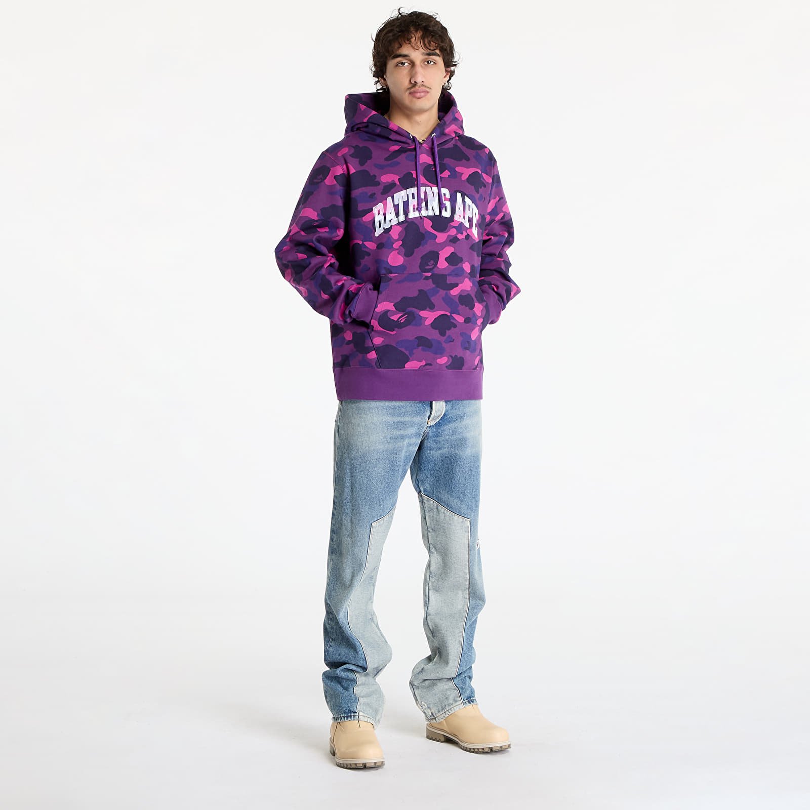 Bathing ape hoodie purple hotsell