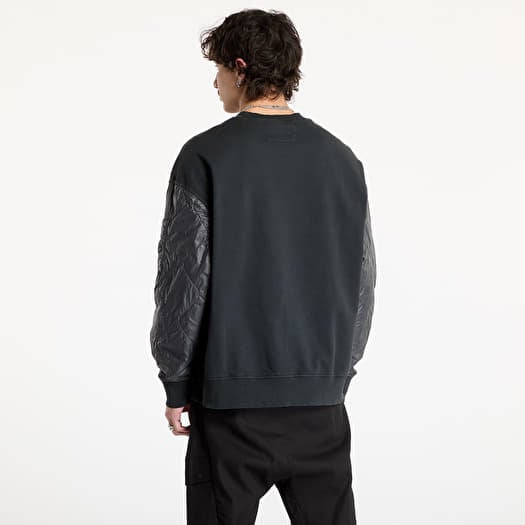 CP COMPANY｜ (Diagonal Raised Fleece Mixed Quilted Crew C.P. COMPANY Diagonal Raised Fleece Mixed Quilted Crew Neck
