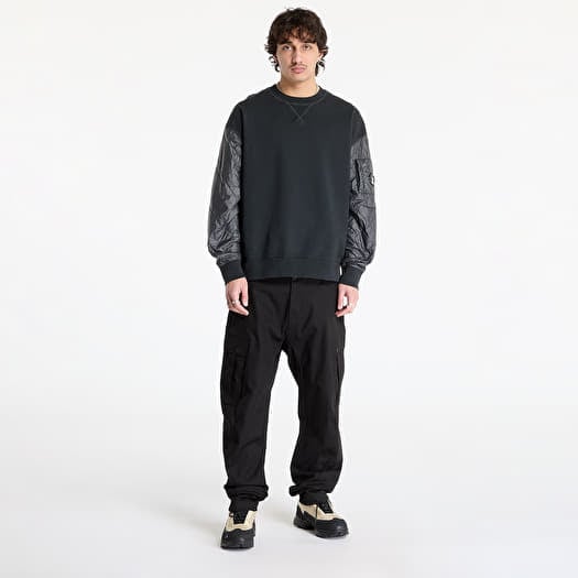 CP COMPANY｜ (Diagonal Raised Fleece Mixed Quilted Crew C.P. COMPANY Diagonal Raised Fleece Mixed Quilted Crew Neck