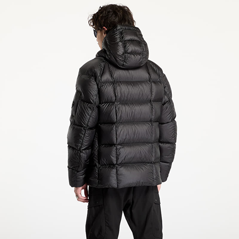 C.P. Company D.D. Shell Hooded Medium Down Jacket Black | Footshop