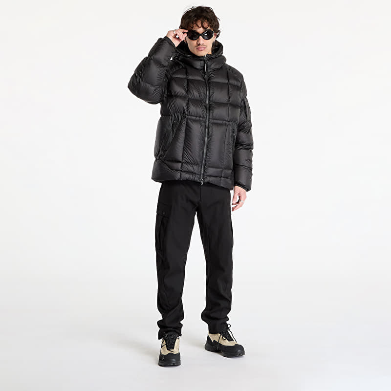 C.P. Company D.D. Shell Hooded Medium Down Jacket Black | Footshop