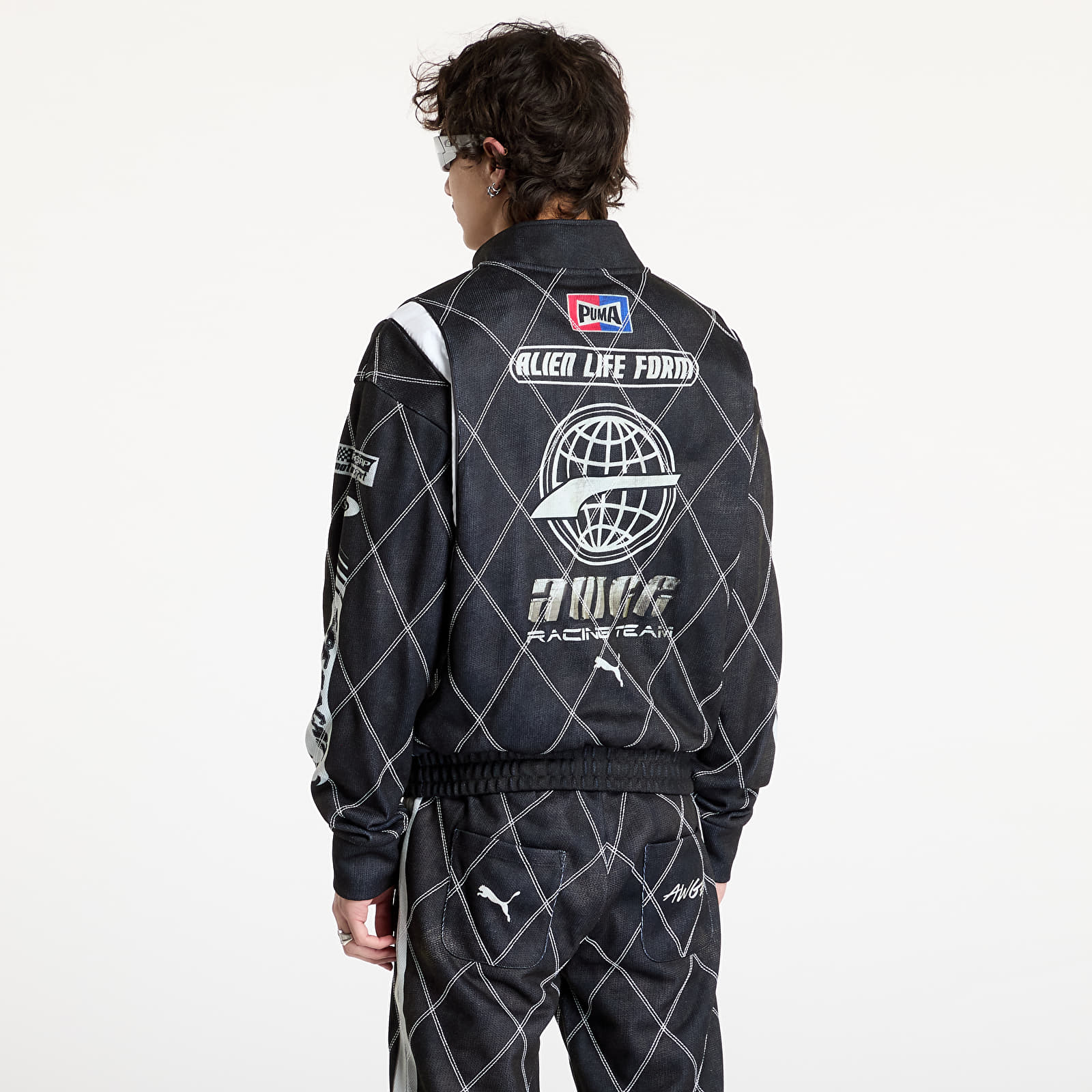 Férfi kapucnis pulcsik PUMA X A$AP ROCKY Distressed Sweatshirt Puma Black