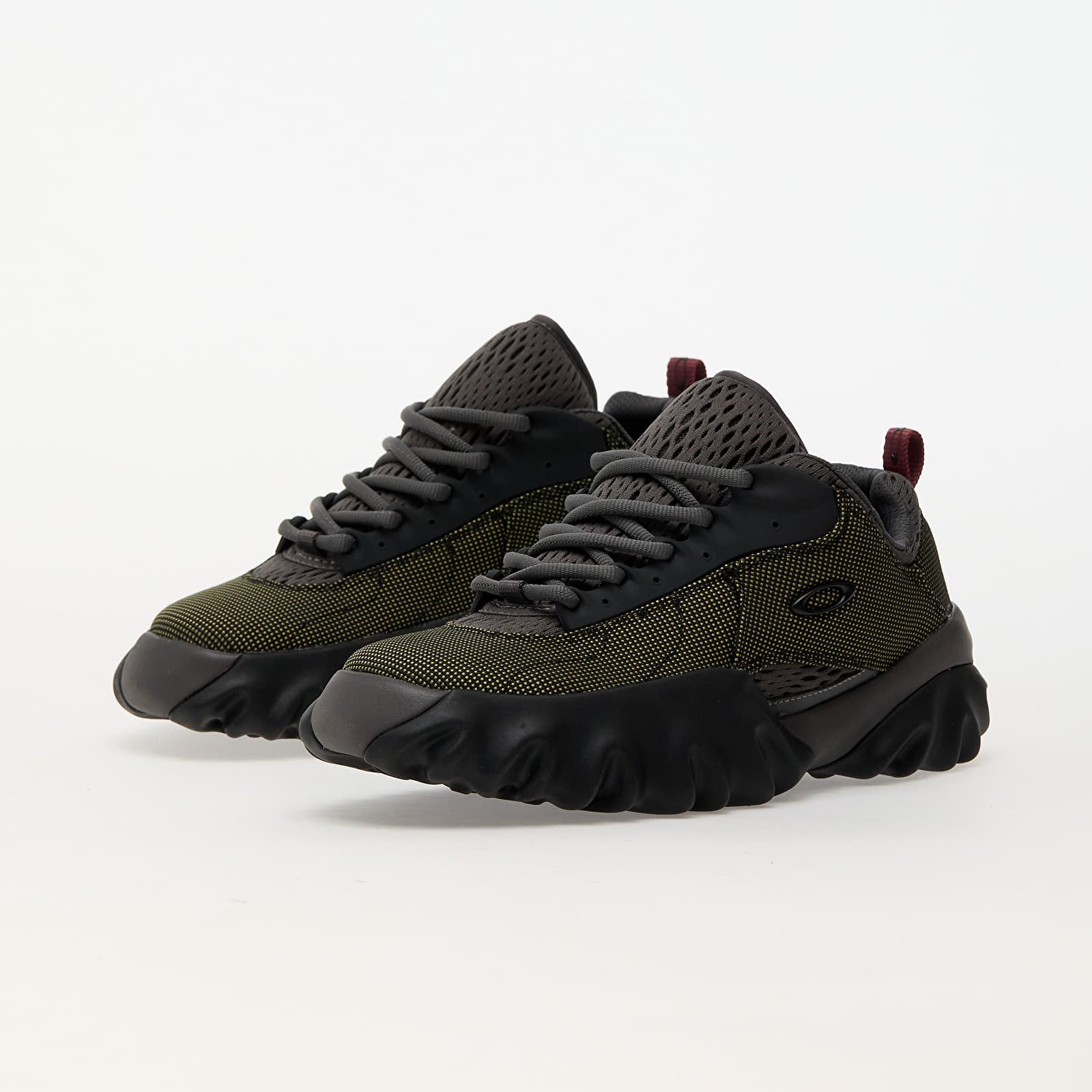 Herren Sneaker und Schuhe Oakley Factory Team Suede Chop Saw Graphite/ Green