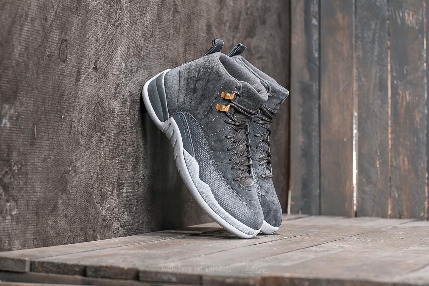 Jordan 12 best sale gray wolf