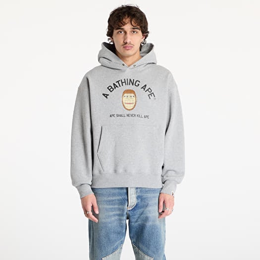 A BATHING APE Polygon Relaxed Fit Pullover UNISEX Hoodie Gray
