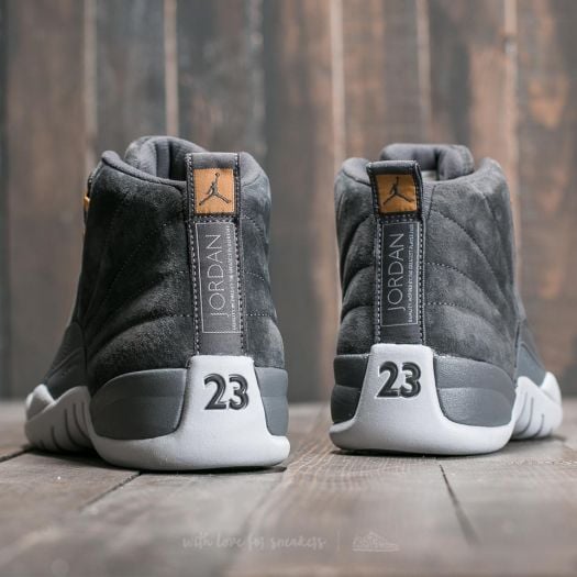 All grey jordan 12 sales