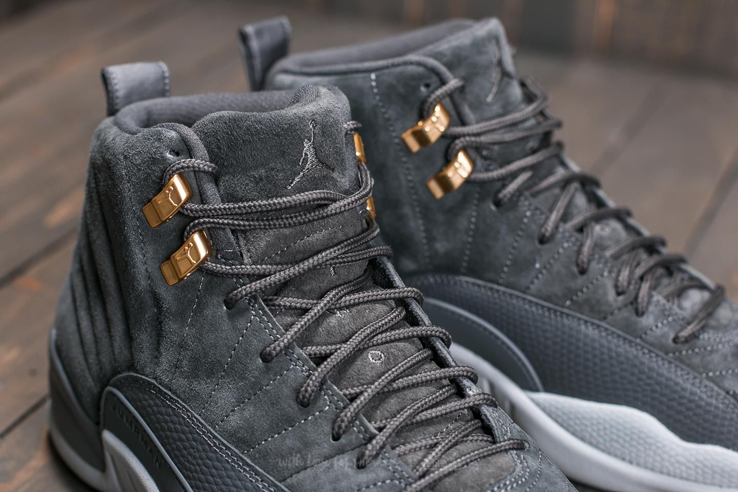 Herren Sneaker und Schuhe Air Jordan 12 Retro Dark Grey Dark Grey Wolf Grey Footshop