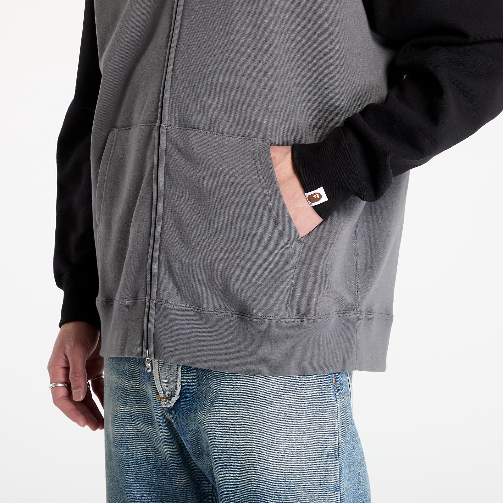 Mikiny A BATHING APE Shark Full Zip Hoodie 1 UNISEX Black