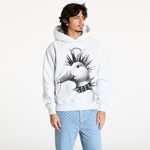PLEASURES Punk Duck Hoodie Heather Grey