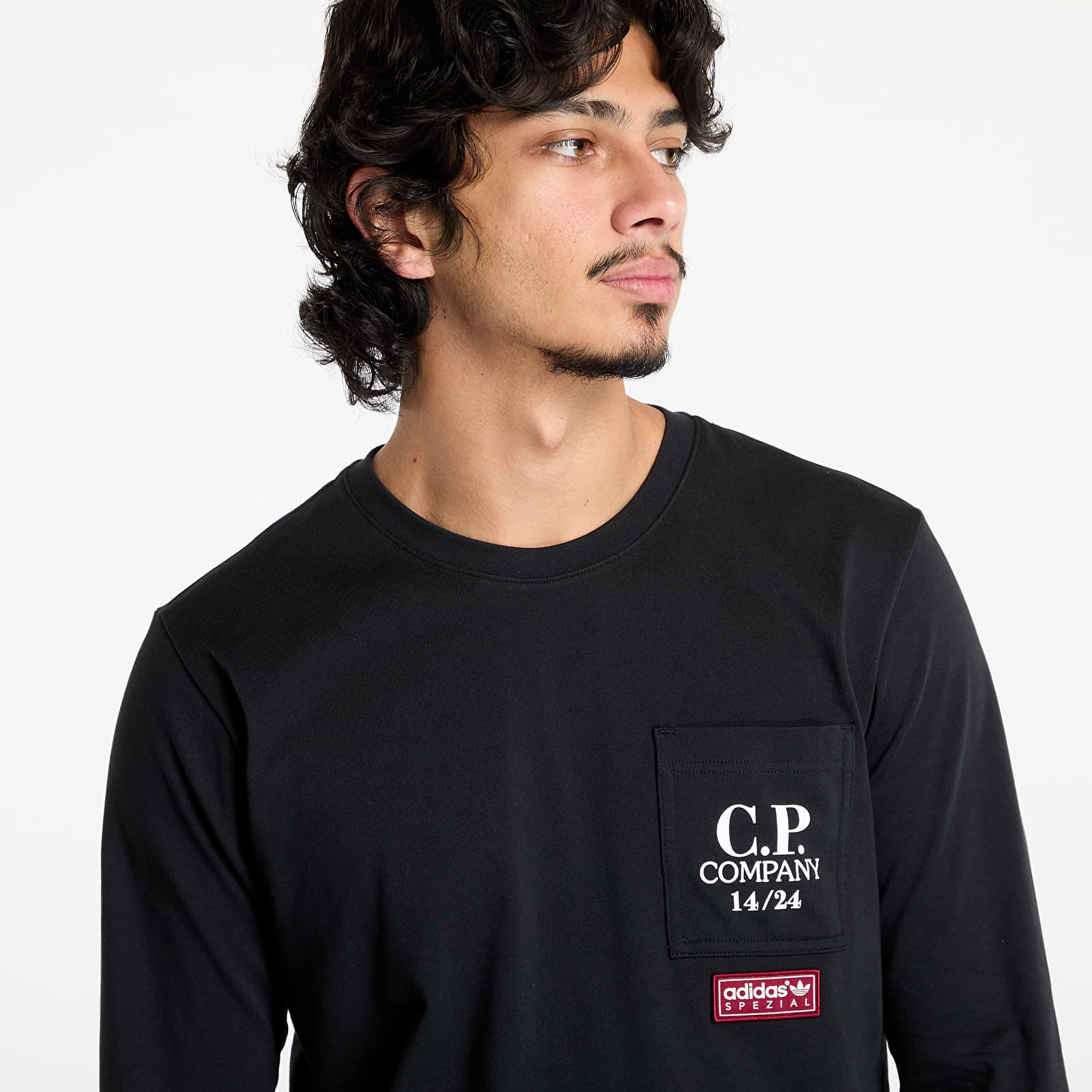 Tricou adidas x C.P. Company Spezial Pocket Long Sleeve Black - 1 | YEO