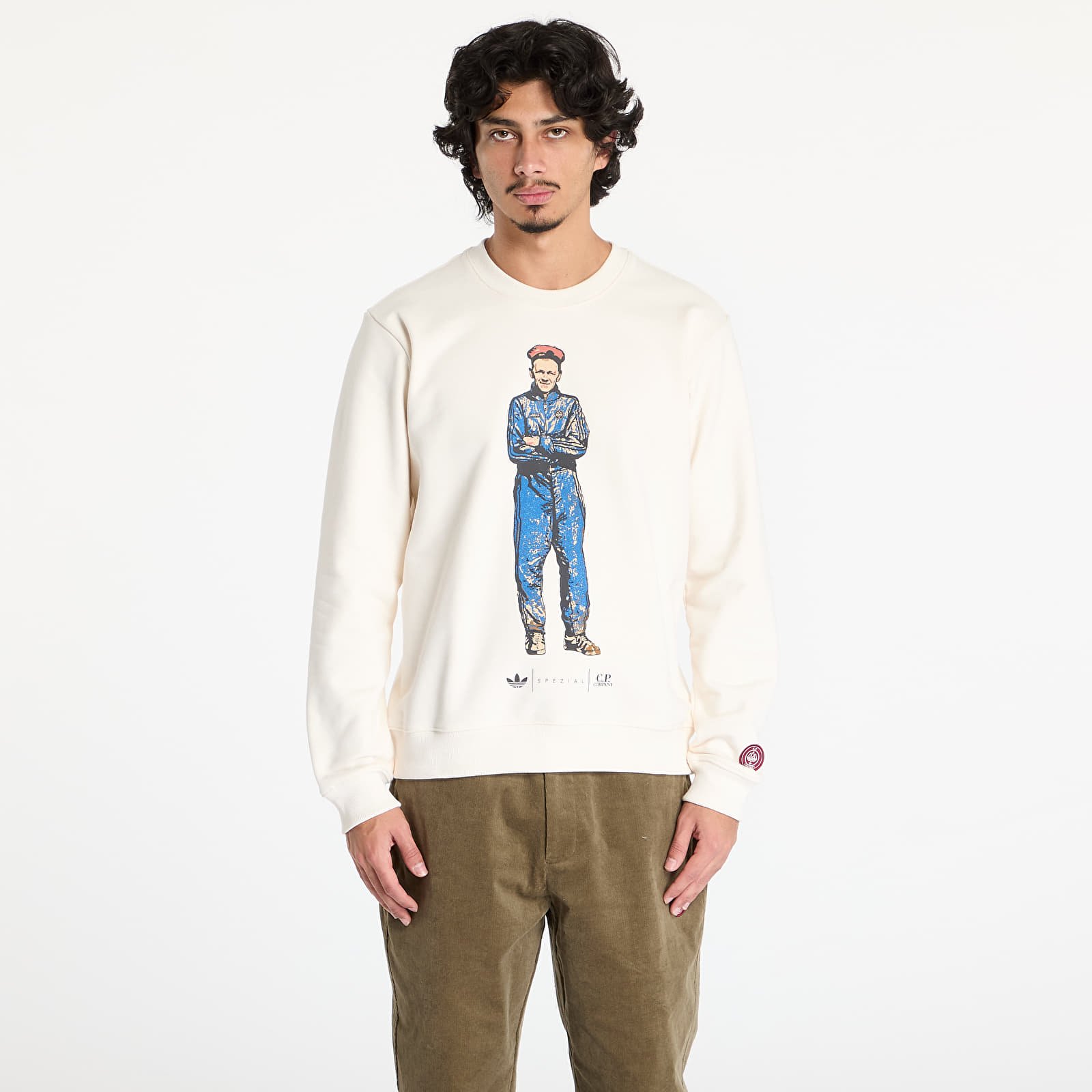 Bluzy adidas x C.P. Company Spezial Sweatshirt Core White
