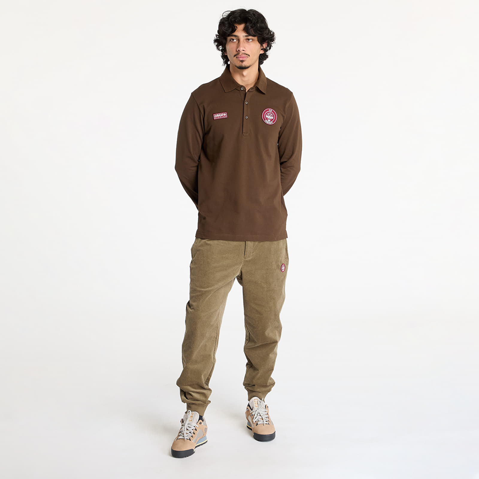 Trička adidas x C.P. Company Spezial Polo Shirt Brown