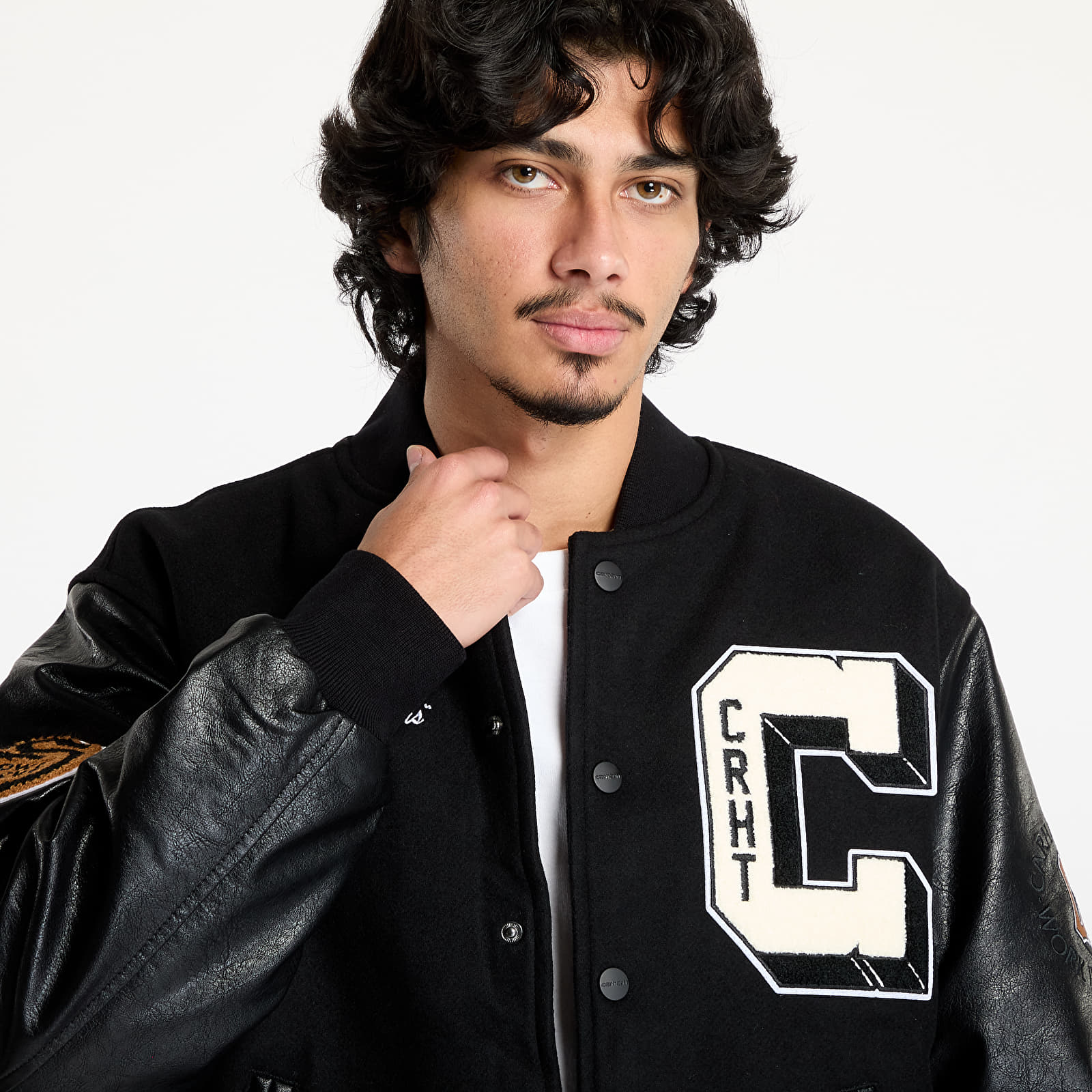 Jakker for menn Carhartt WIP Brown Ducks Bomber UNISEX Black/ Black