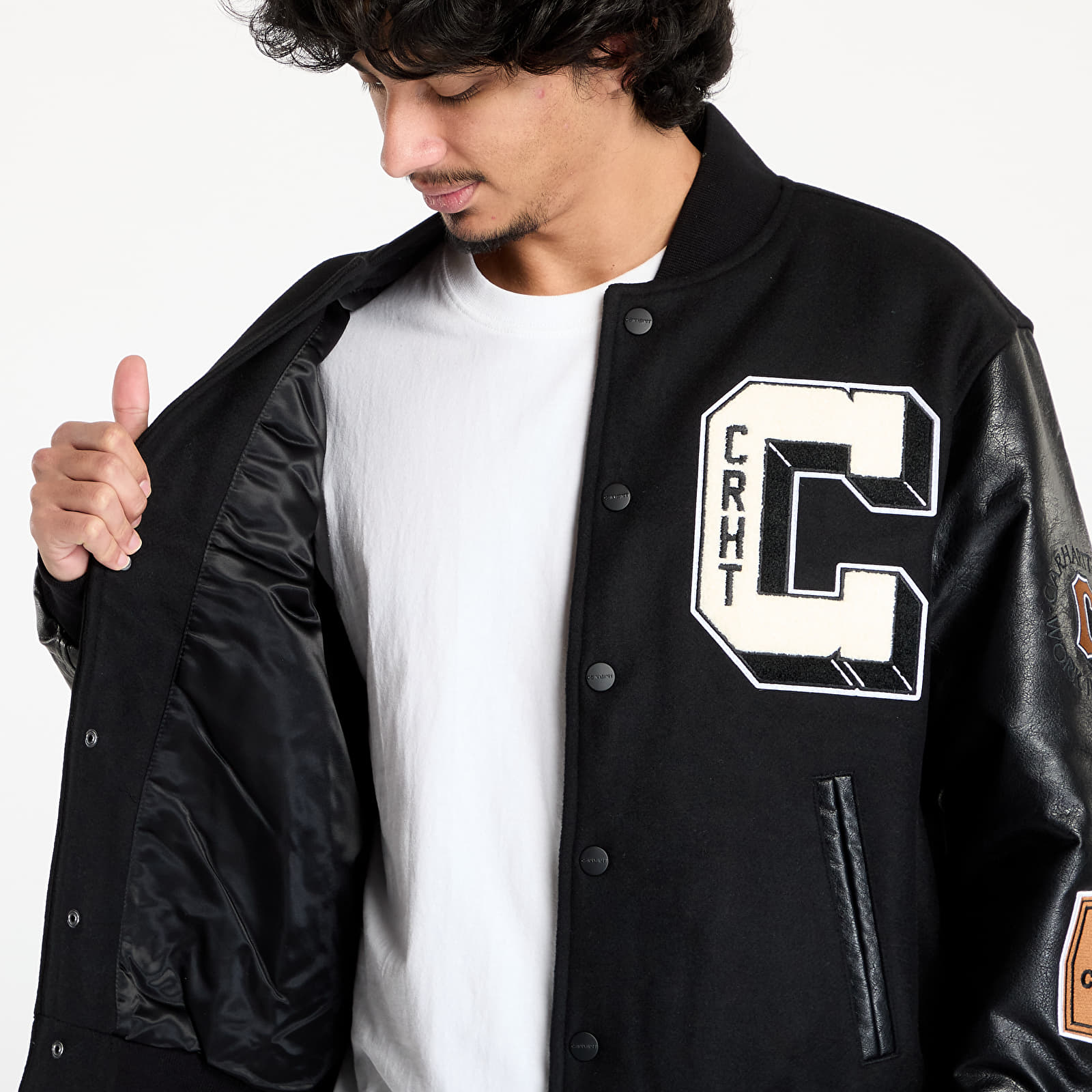 Jakker for menn Carhartt WIP Brown Ducks Bomber UNISEX Black/ Black