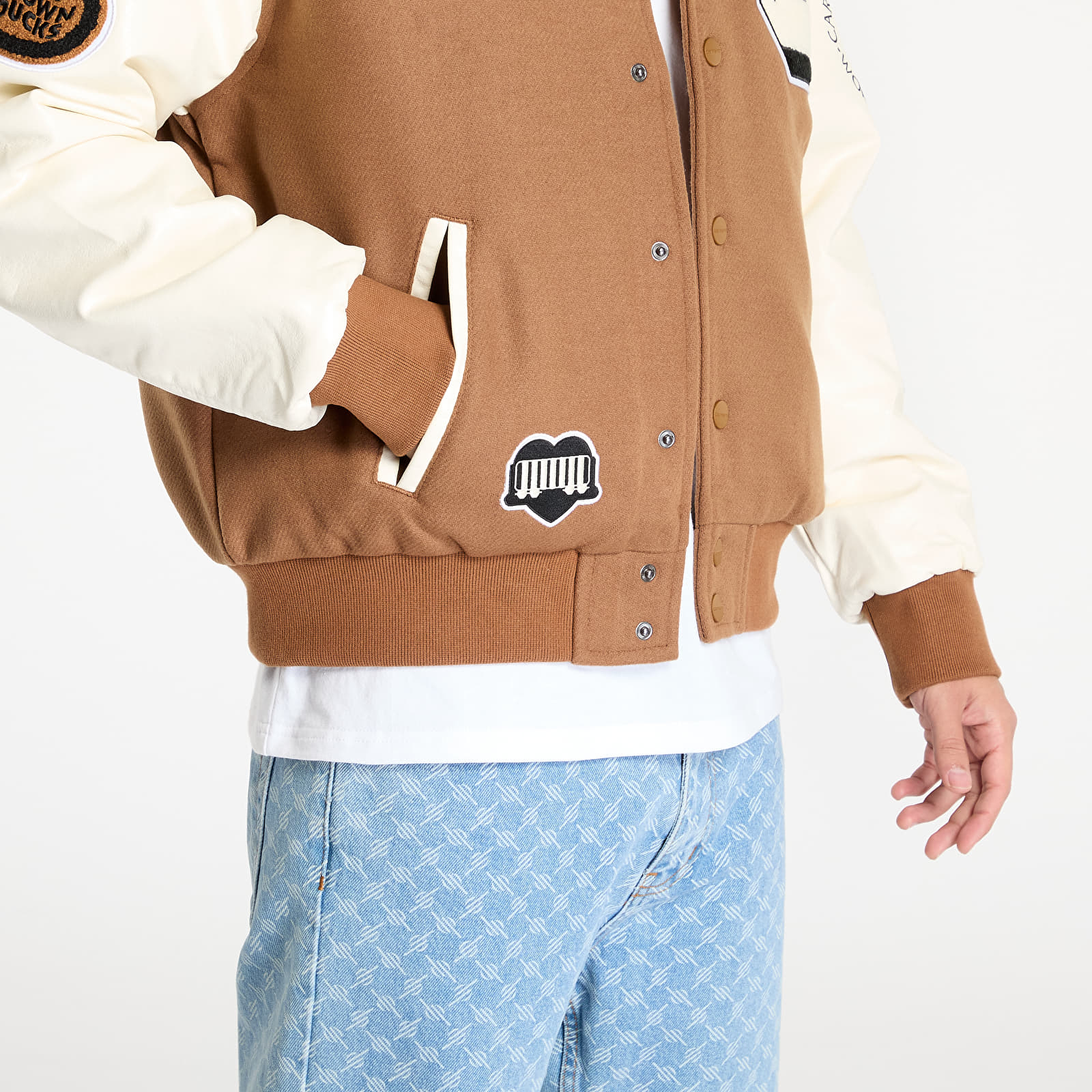 Pánské bundy Carhartt WIP Brown Ducks Bomber UNISEX Hamilton Brown/ Wax