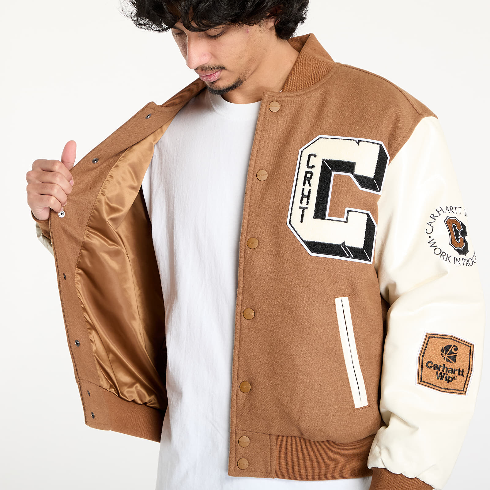 Men's jackets Carhartt WIP Brown Ducks Bomber UNISEX Hamilton Brown/ Wax