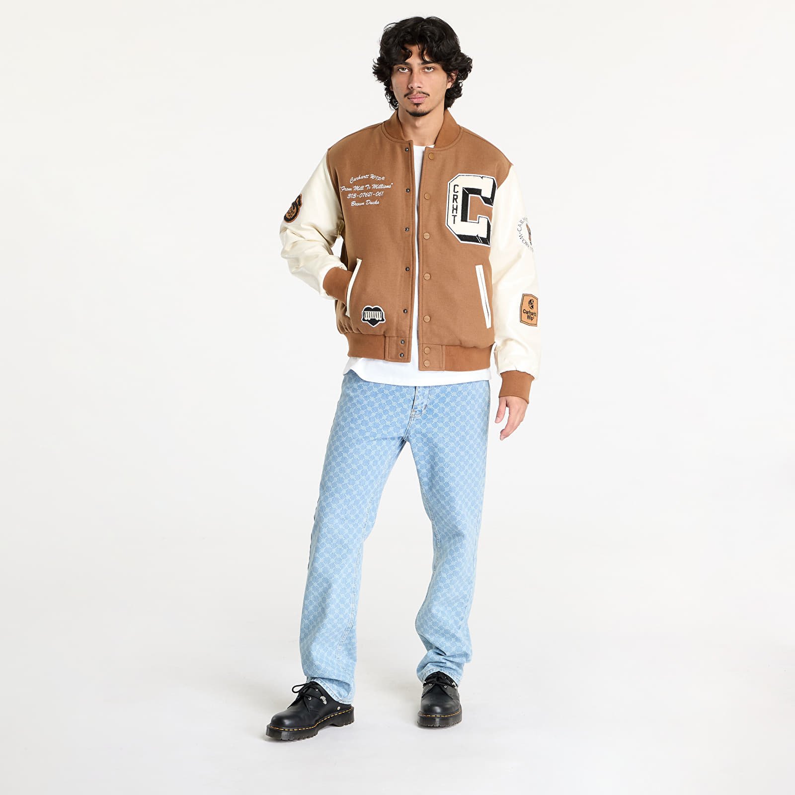 Pánské bundy Carhartt WIP Brown Ducks Bomber UNISEX Hamilton Brown/ Wax