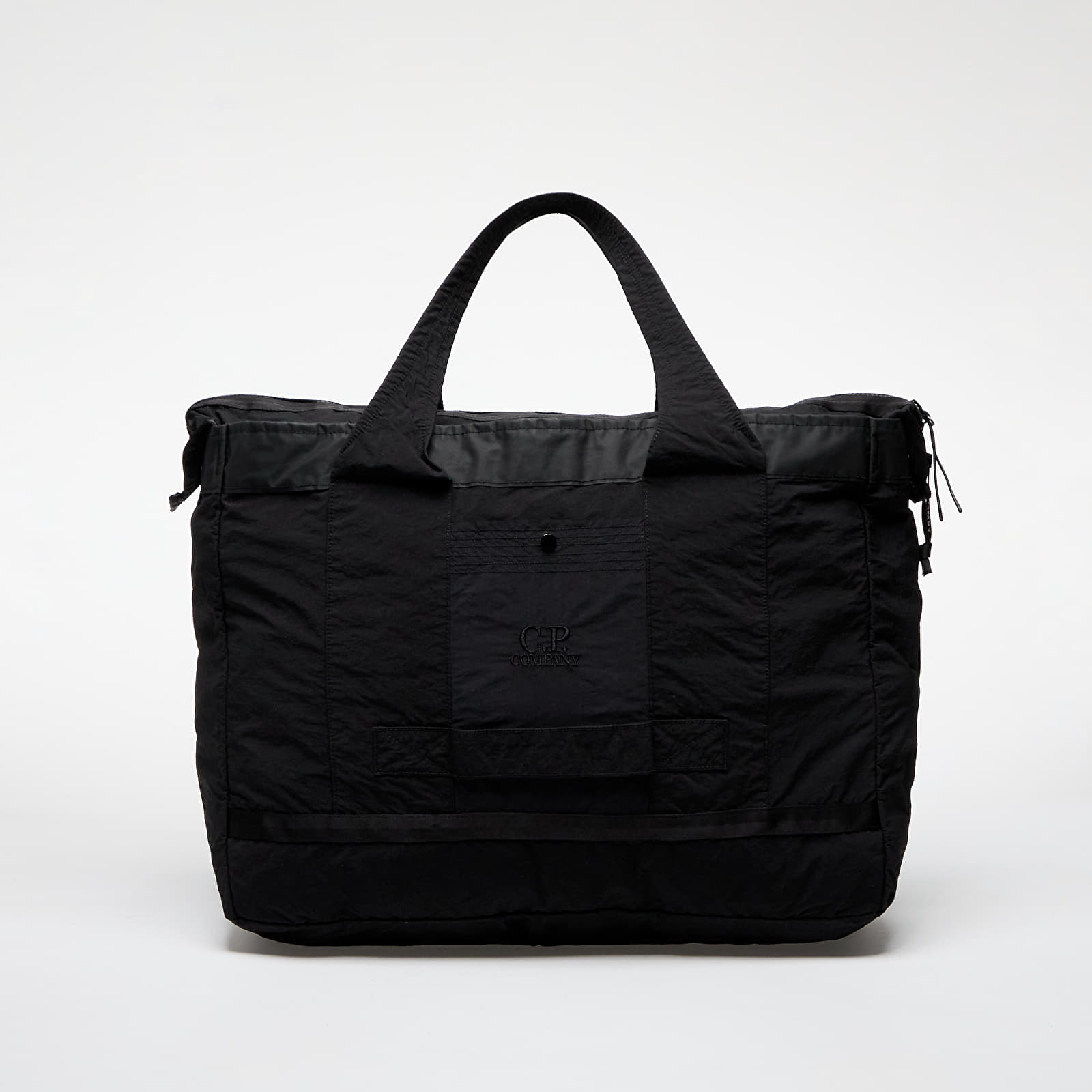 Tašky přes rameno C.P. Company Plain Paper Touch Duffel Bag Black