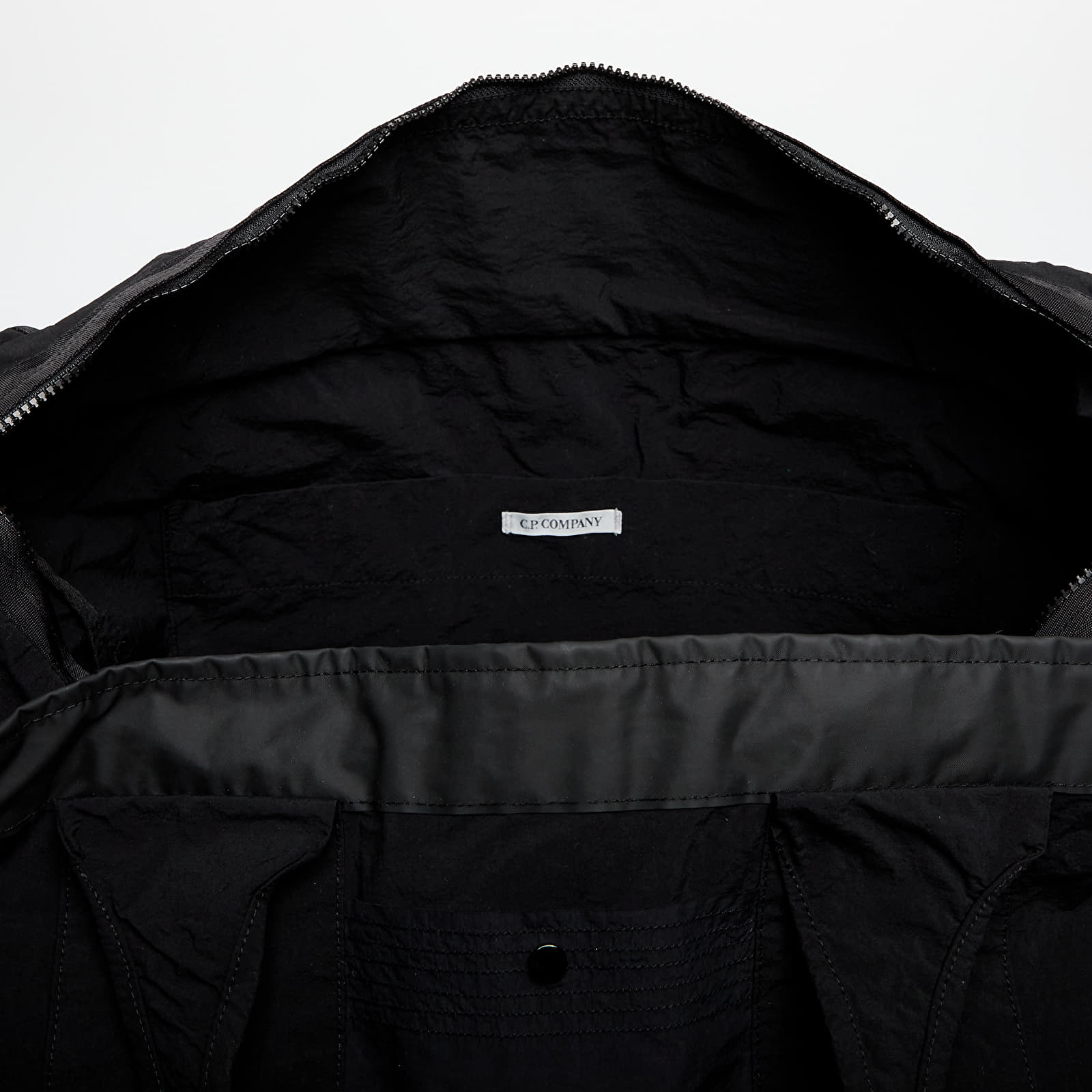 Tašky přes rameno C.P. Company Plain Paper Touch Duffel Bag Black