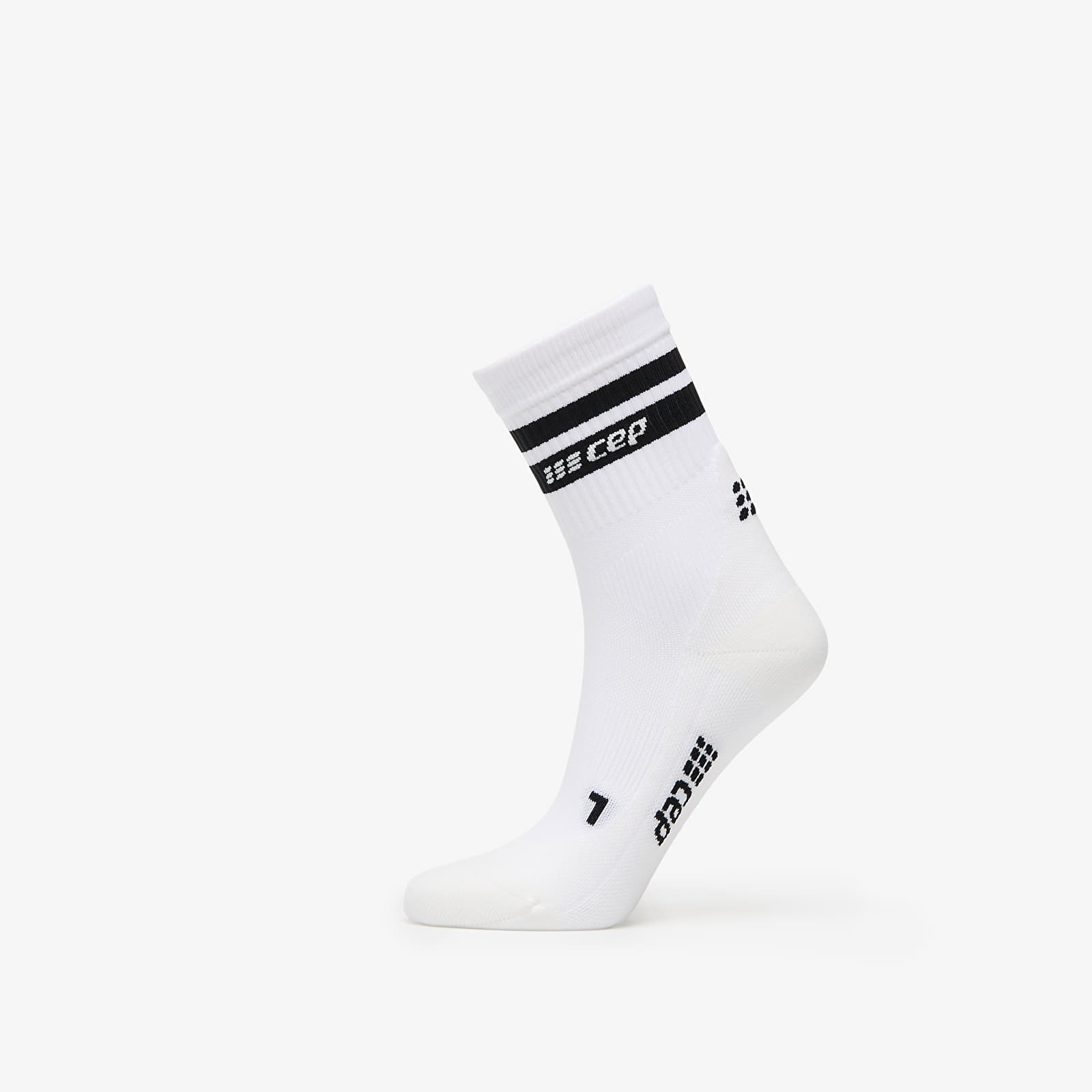 Skarpetki CEP 80's Mid Cut Compression Socks White/ Black