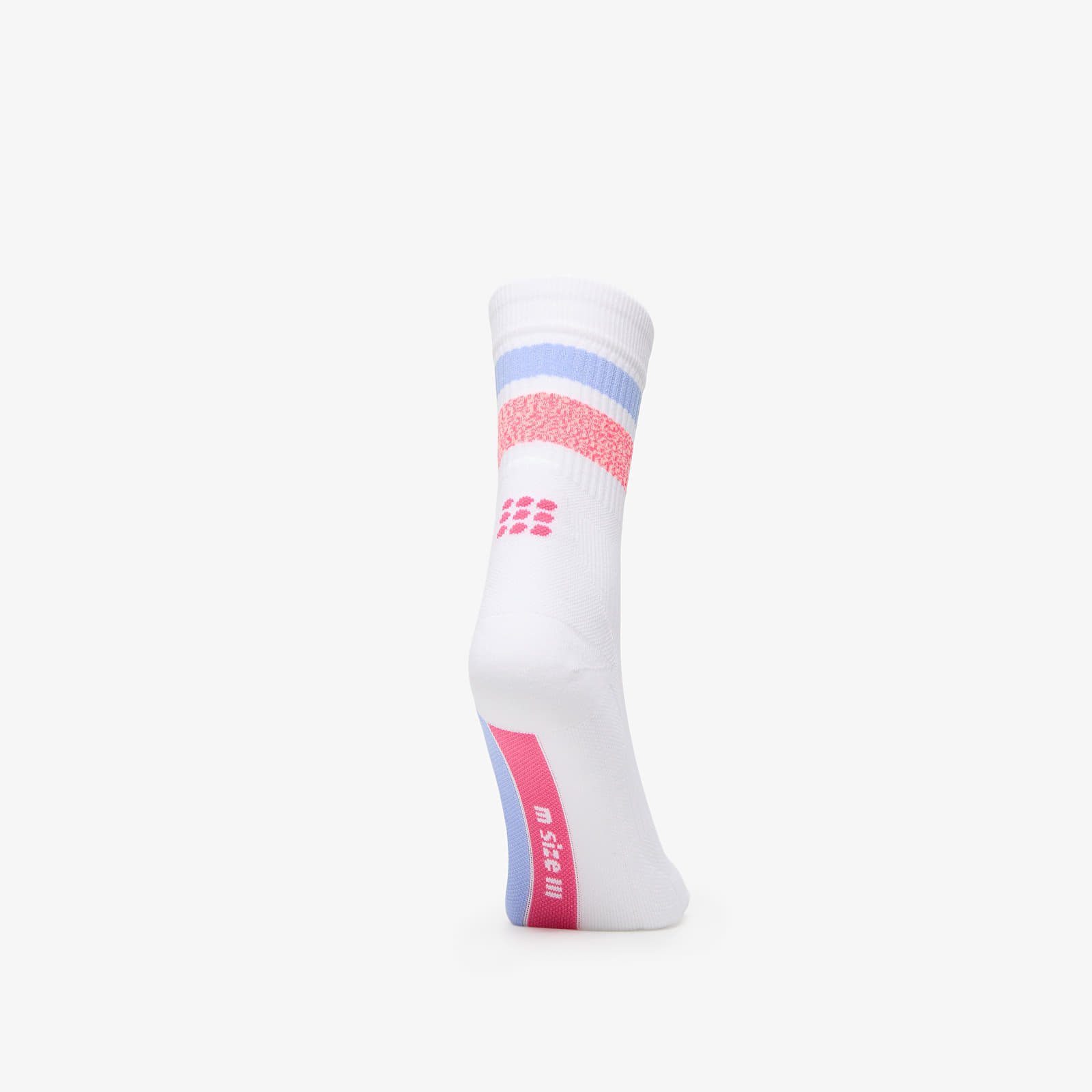 Socken - Herren CEP Miami Vibes Mid Cut Compression Socks White/ Pink/ Sky