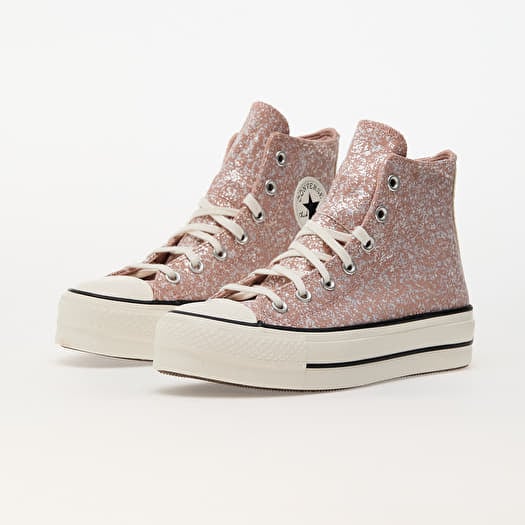 Converse Chuck Taylor All Star Lift Platform Glitter Dusty Cinder Egret Black 8
