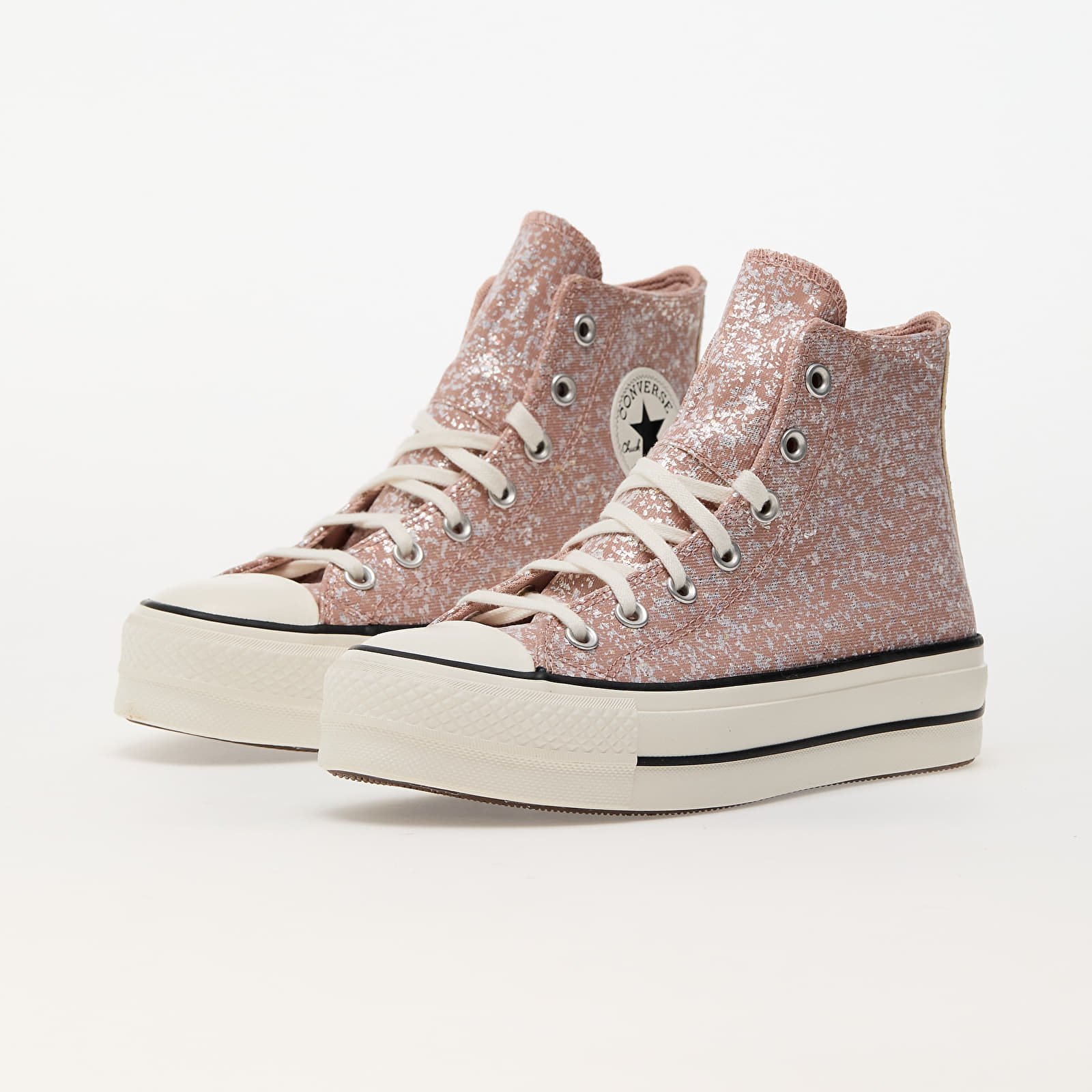 Frauen Converse Chuck Taylor All Star Lift Platform Glitter Dusty Cinder/ Egret/ Black