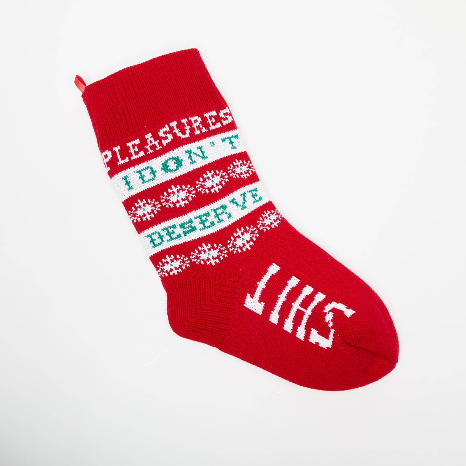 Ostatné doplnky PLEASURES Naughty Holiday Stocking Red