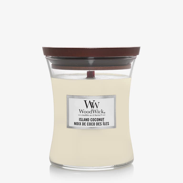 WoodWick Medium Hourglass Candle - Island Coconut - 1 | YEO