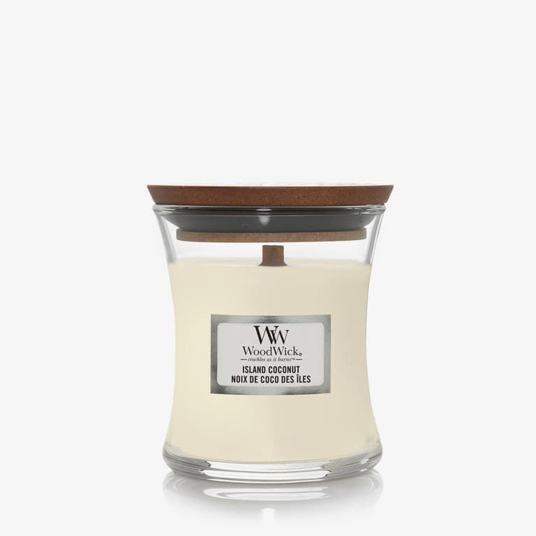 WoodWick Small Hourglass Candle - Island Coconut - 1 | YEO