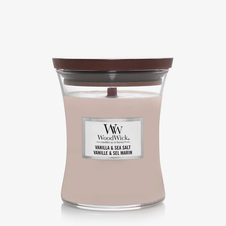 Świece i dyfuzory WoodWick Medium Hourglass Candle - Vanilla & Sea Salt