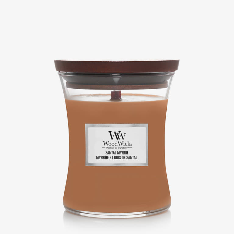 WoodWick Medium Hourglass Candle - Santal Myrrh - 1 | YEO