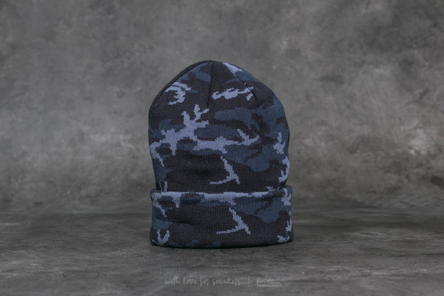 Bonnets et casquettes New Era Camo Cuff Beanie Blue/ Black