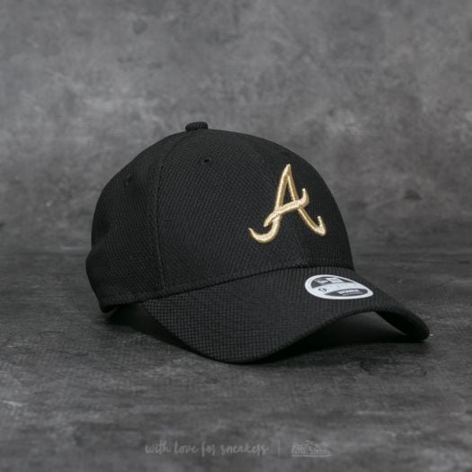 Caps New Era 9Forty Sport Woman Atlanta Braves Black/ Gold Footshop - Main Image