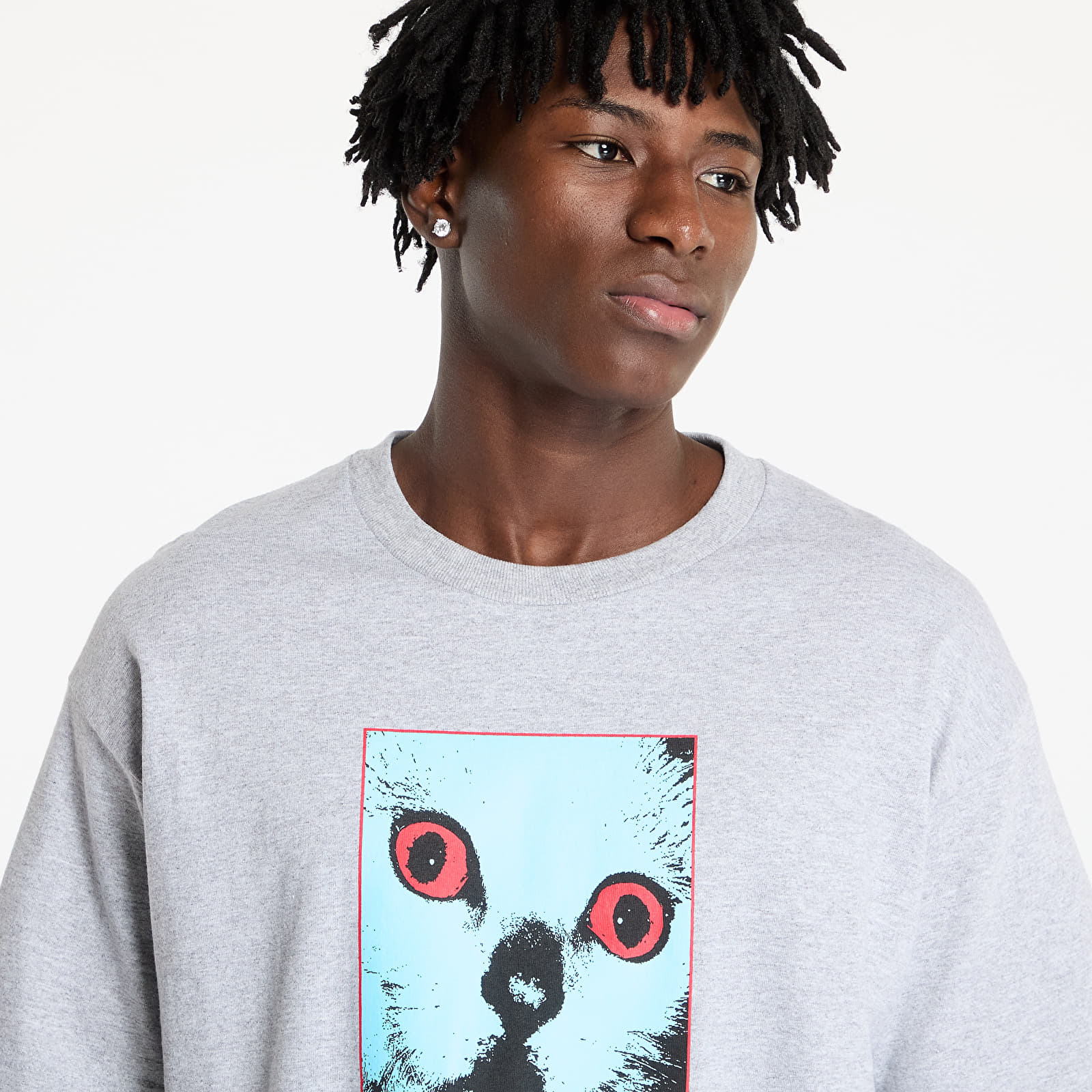 Männer T-Shirts PLEASURES Final T-Shirt Ash Grey