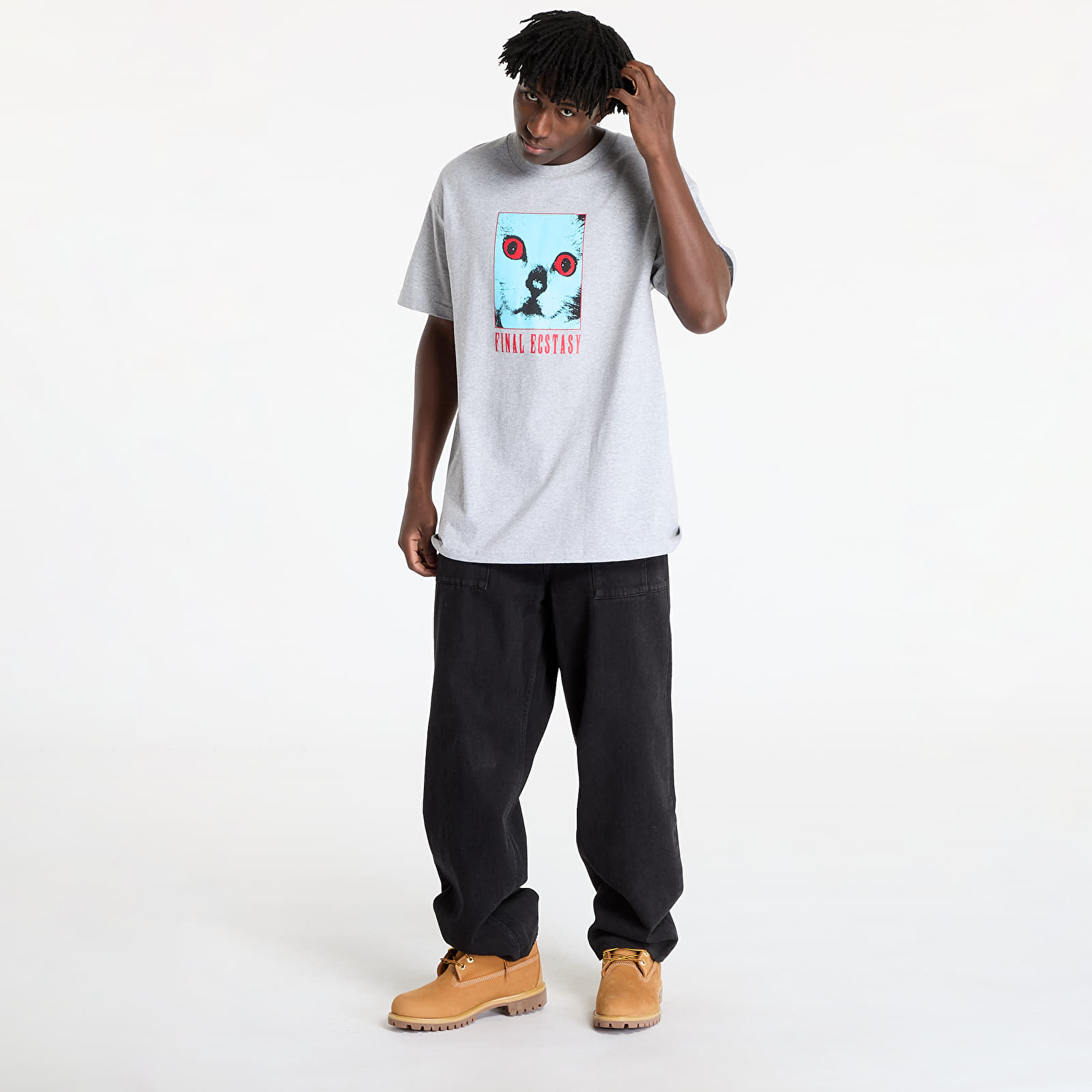 Männer T-Shirts PLEASURES Final T-Shirt Ash Grey