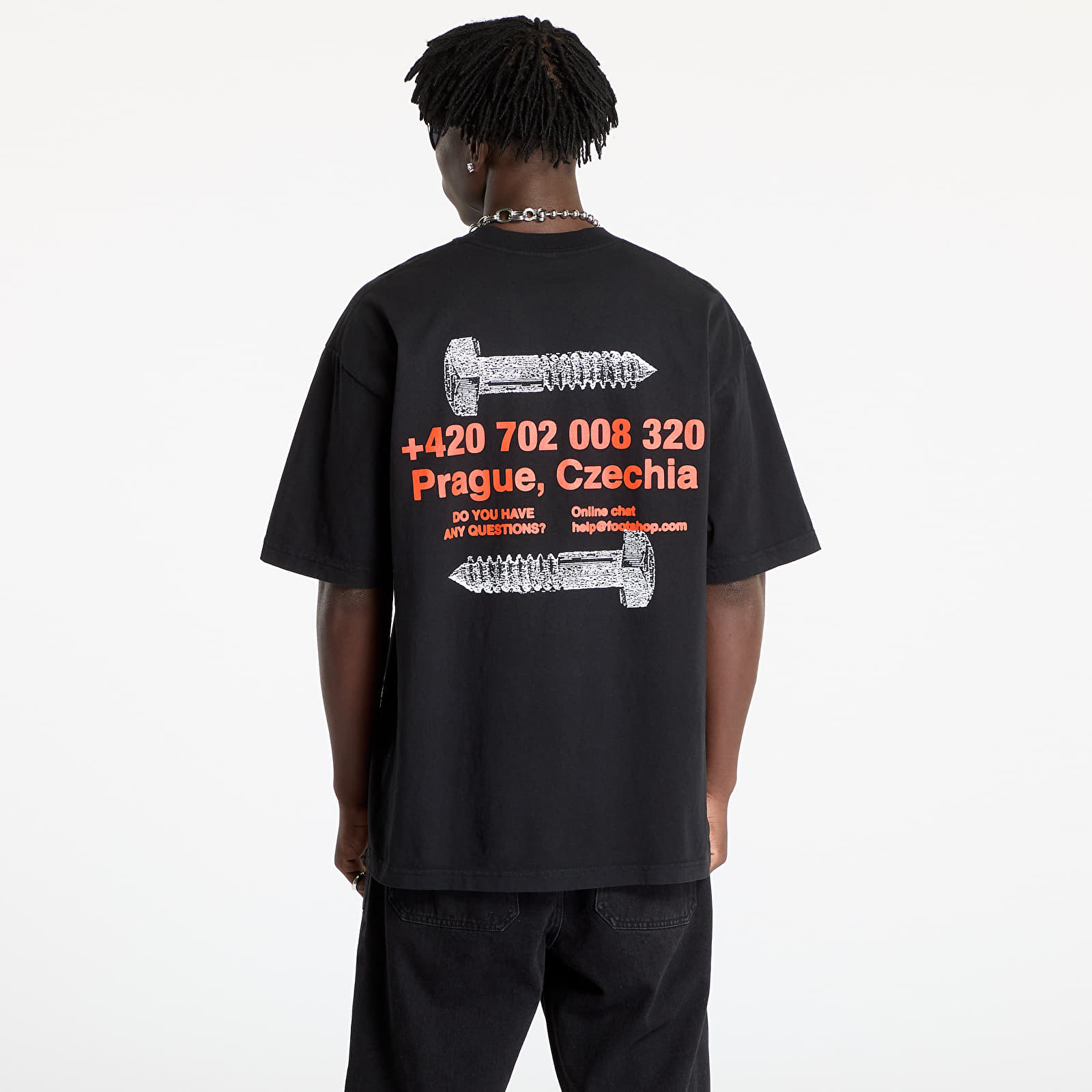 Koszulki PLEASURES x FTSHP Cage T-Shirt UNISEX Black