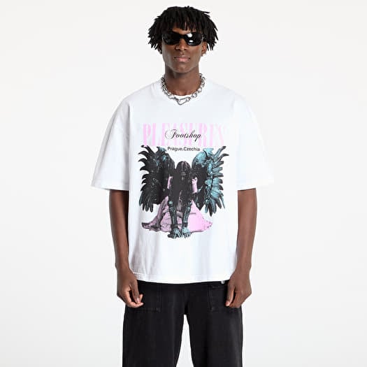 T-paita PLEASURES x FTSHP Angel T-Shirt UNISEX White