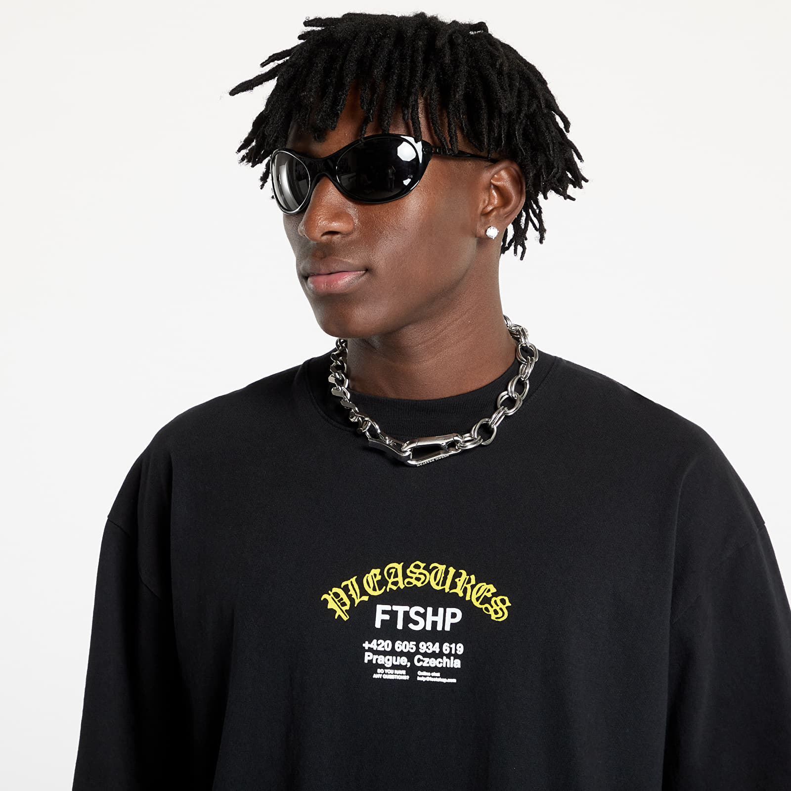 T-Shirts PLEASURES x FTSHP Questions T-Shirt UNISEX Black
