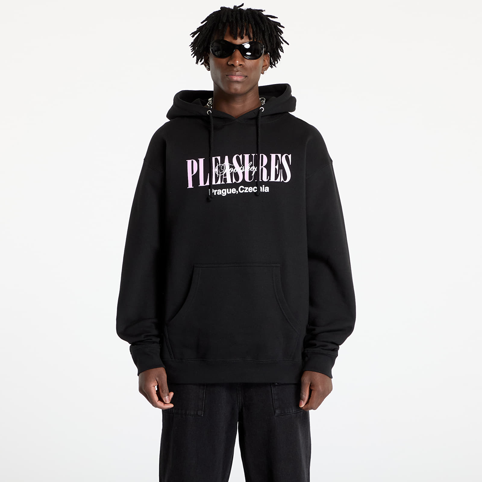 Sweatjacken und Sweatshirts PLEASURES x FTSHP Angel Hoodie UNISEX Black