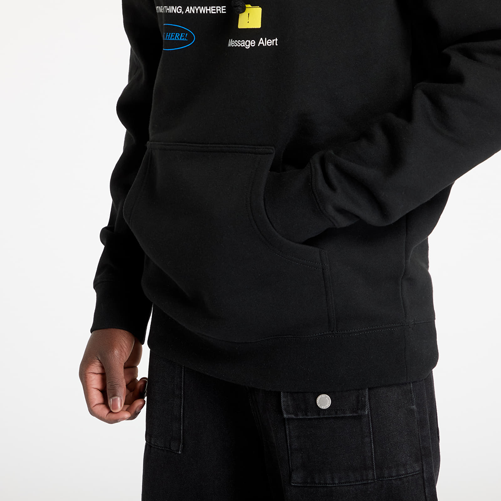 Pánské mikiny PLEASURES Grass Fed Hoodie Black