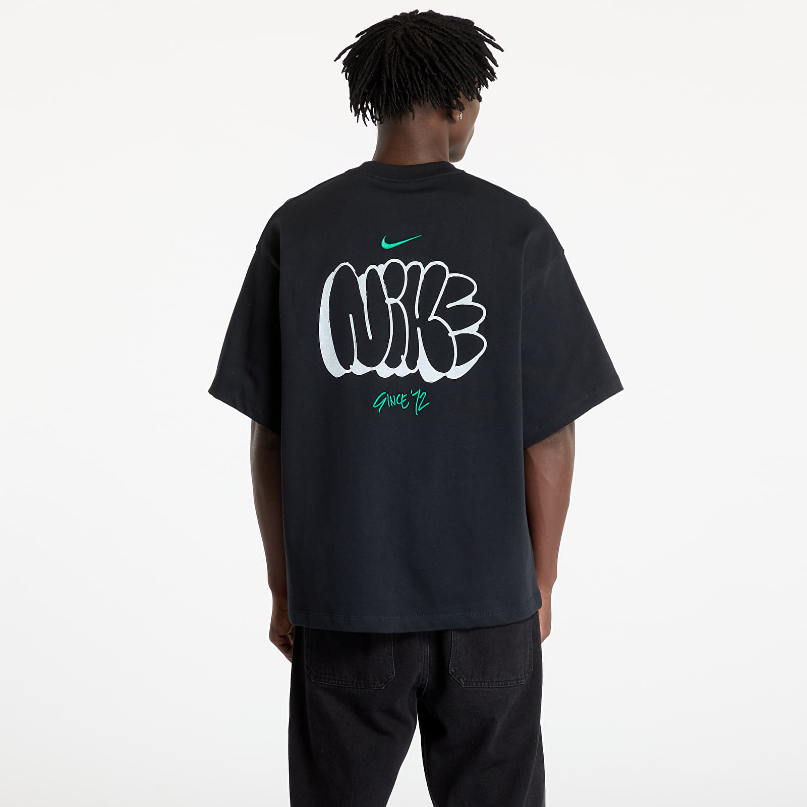 T-shirts Nike Solo Swoosh Tee GPX Black/ Malachite