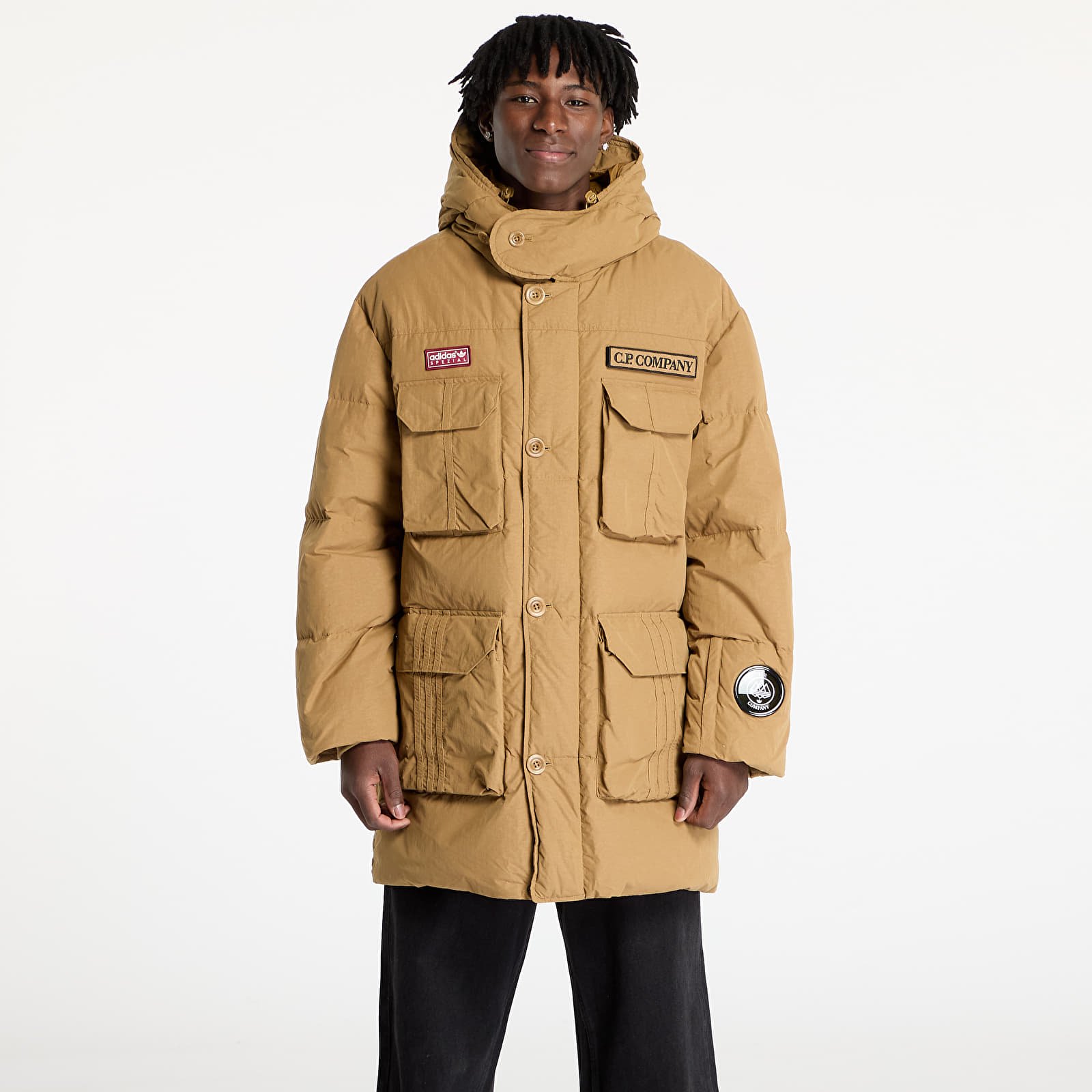 Kurtki adidas x C.P.Company Puffer Jacket Preloved Brown