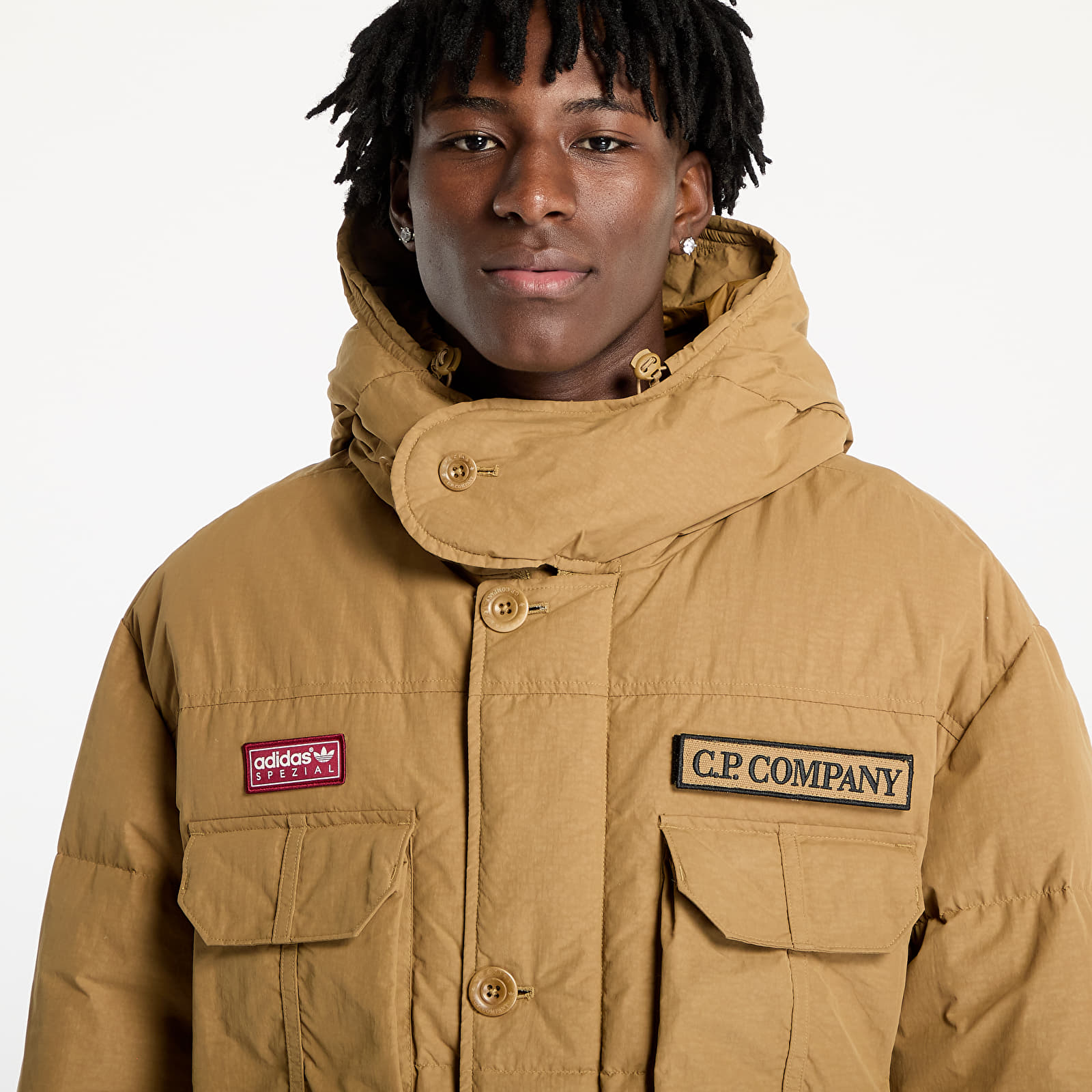 Kurtki adidas x C.P.Company Puffer Jacket Preloved Brown