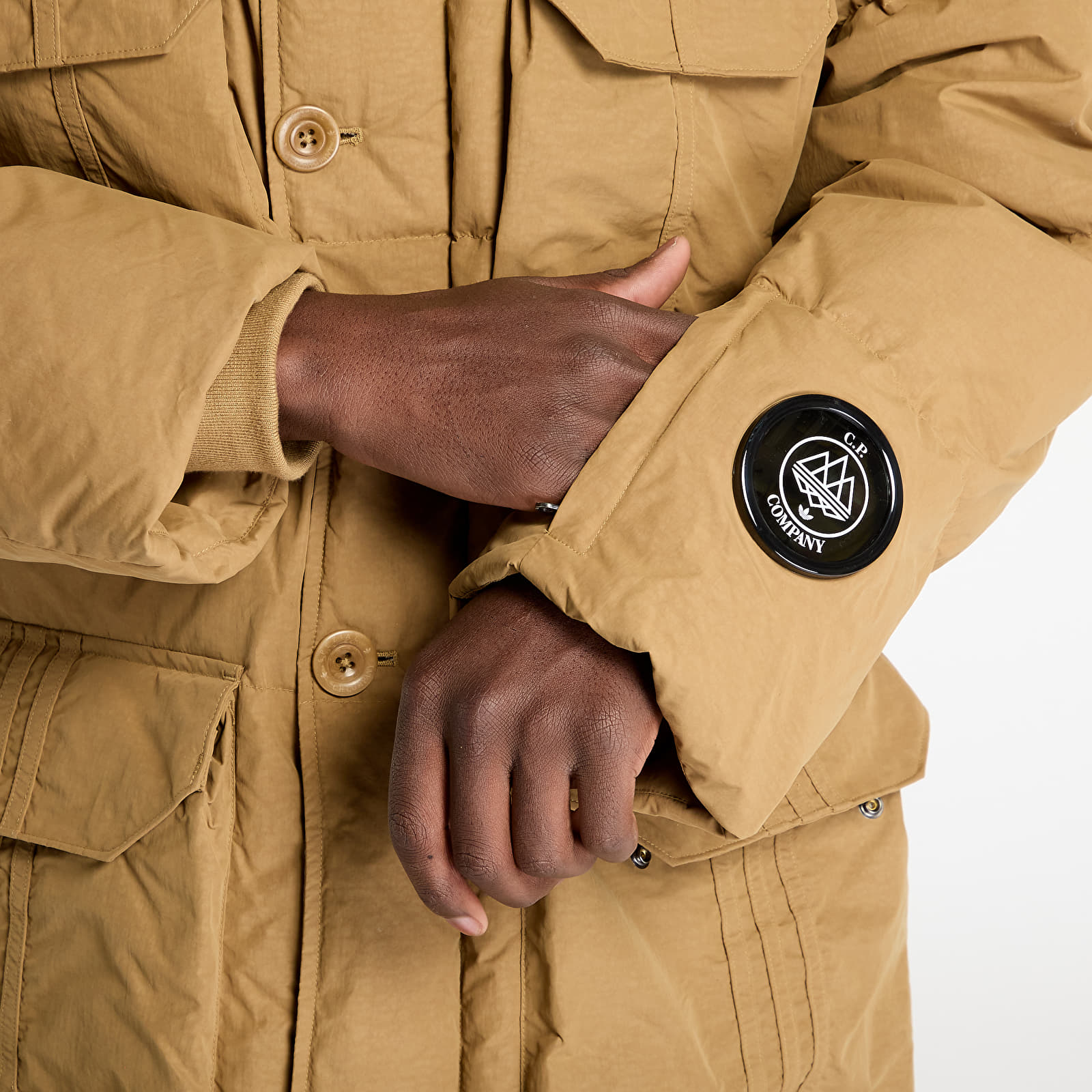 Kurtki adidas x C.P.Company Puffer Jacket Preloved Brown