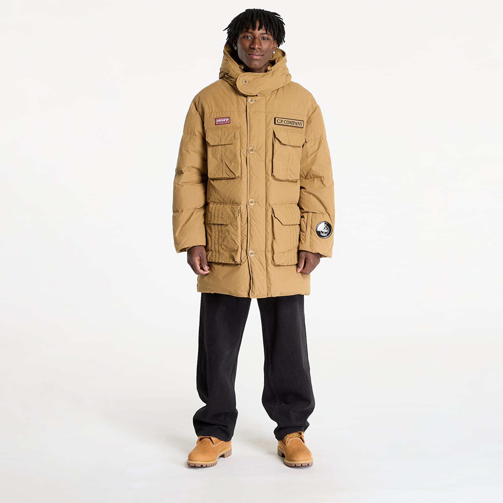 Kurtki adidas x C.P.Company Puffer Jacket Preloved Brown